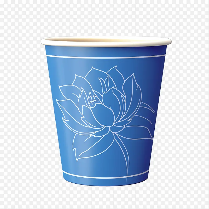 纸咖啡杯-莲花