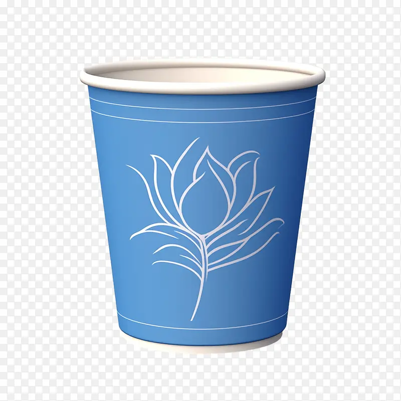 纸咖啡杯-莲花