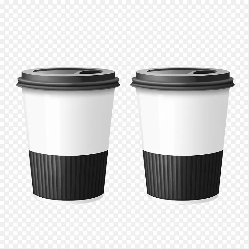 纸咖啡杯-纸咖啡杯咖啡杯黑白时尚时尚