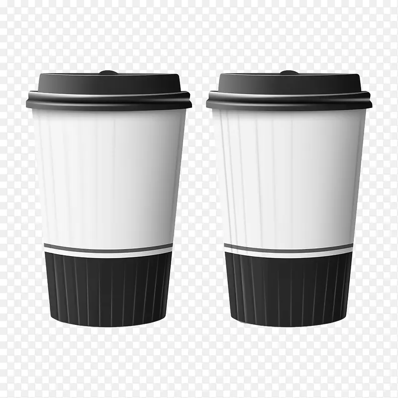 纸咖啡杯-纸咖啡杯咖啡杯塑料杯黑白杯子纸杯