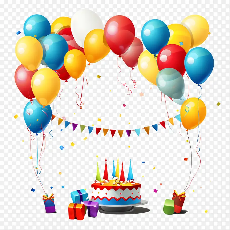 生日派对框架-生日蛋糕