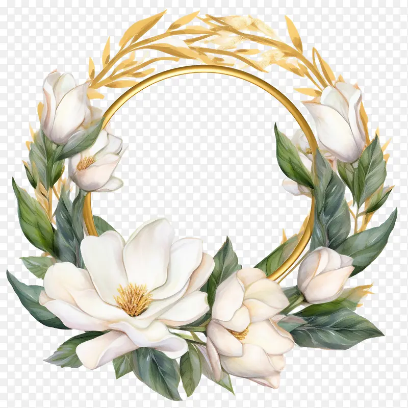 玉兰花花环-玉兰花