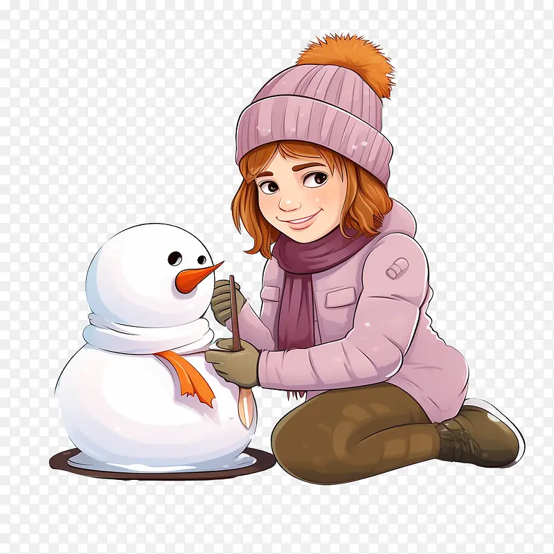 堆雪人-雪人