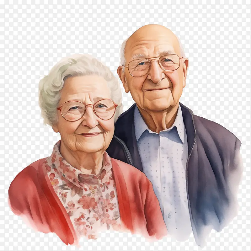 国际老年人日-国际老年人日老年人祖父母老年夫妇幸福的夫妇