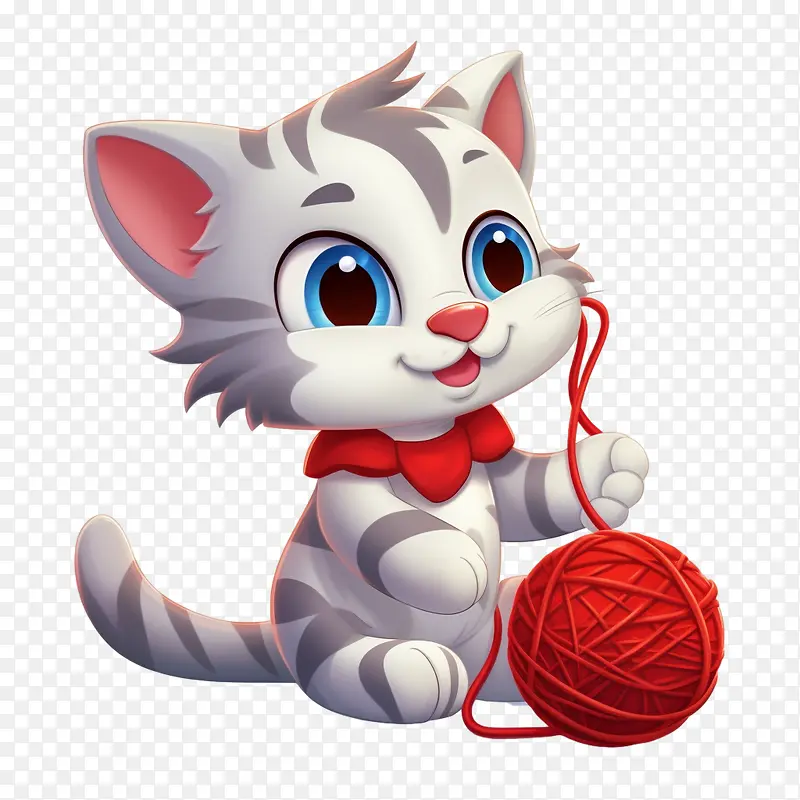 猫玩毛线球-猫玩毛线球猫可爱的小猫小猫