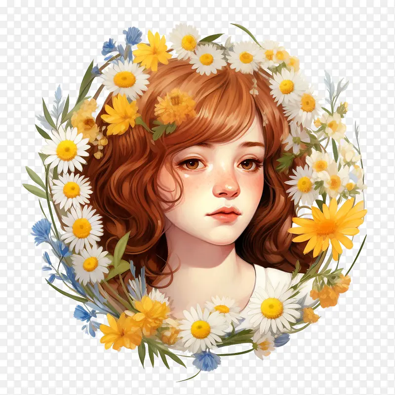 时尚女孩-花冠