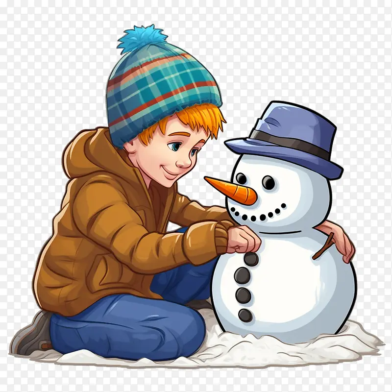 堆雪人-雪人
