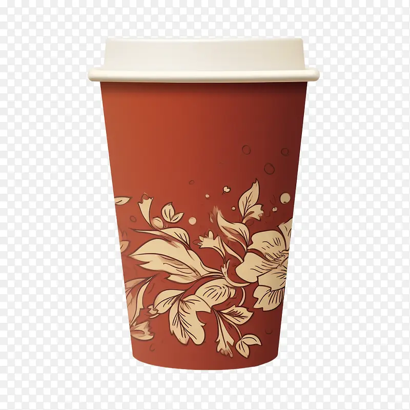 纸咖啡杯-花艺设计