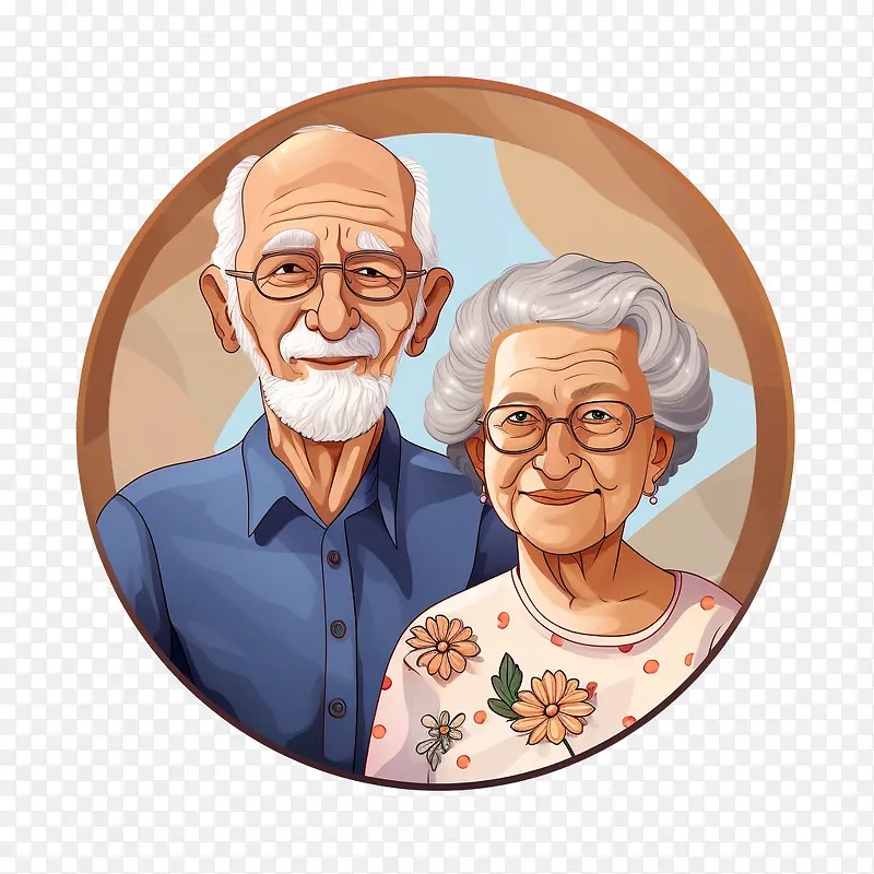国际老年人日-国际老年人日老年人祖父母老年夫妇幸福的夫妇