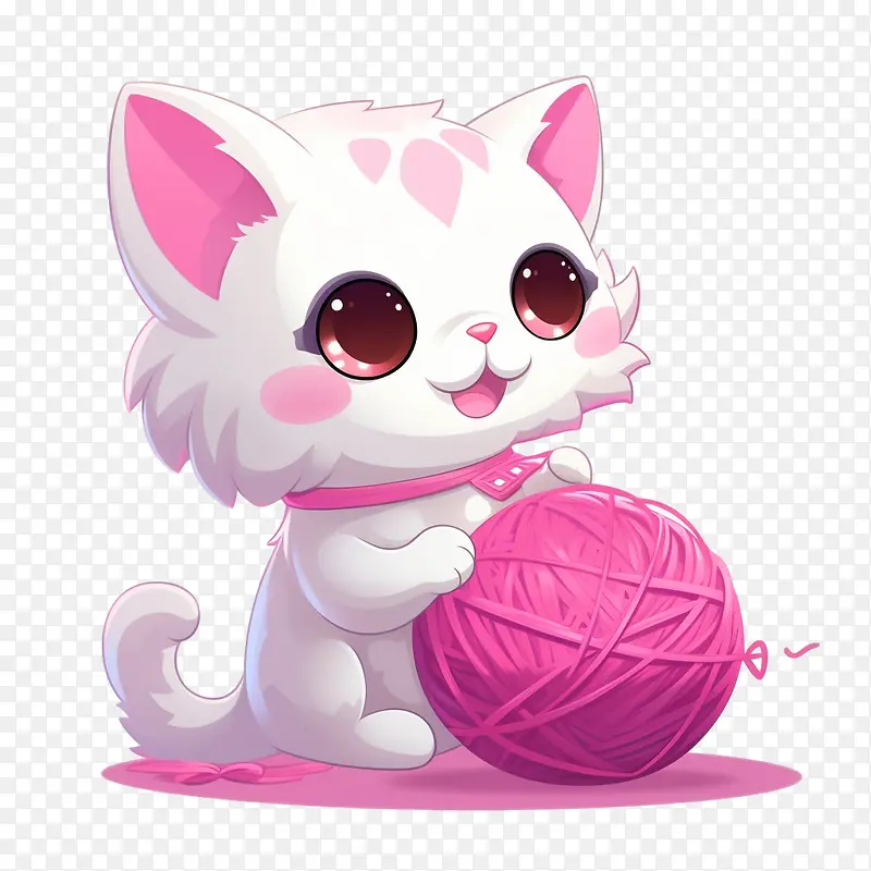 猫玩毛线球-猫玩毛线球可爱毛茸茸无辜
