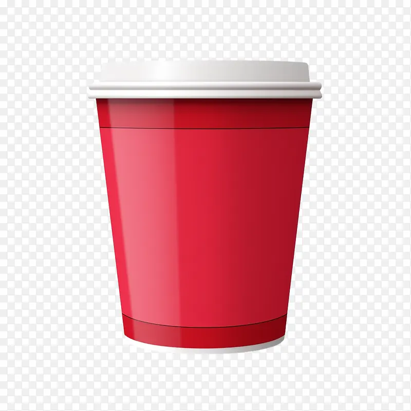 纸咖啡杯-纸咖啡杯红色纸杯一次性杯子塑料杯快餐杯