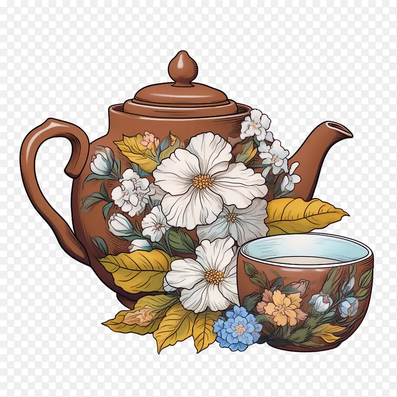 茶壶-茶树