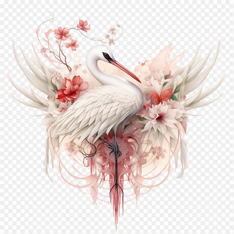 鹤花-心形