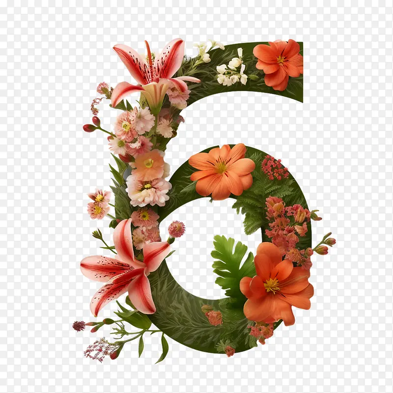 6号花-橙色