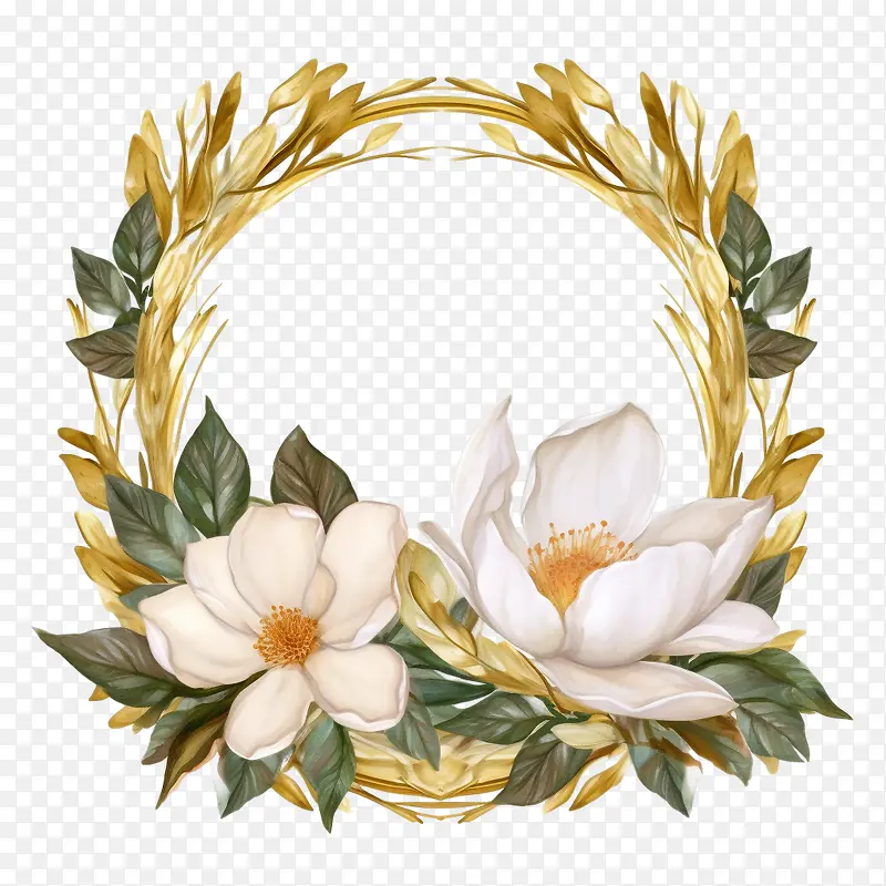 玉兰花花环-玉兰花
