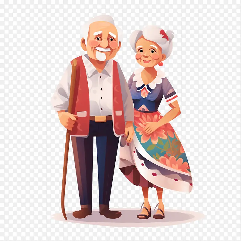 国际老年人日-国际老年人日老年人祖父母年长夫妇老人