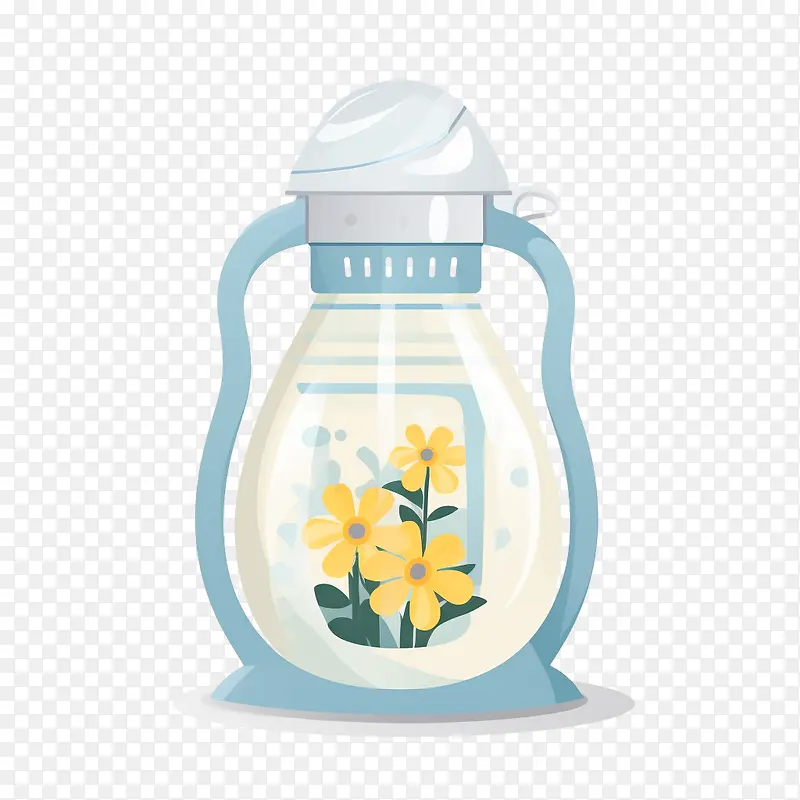 牛奶瓶-牛奶瓶婴儿奶瓶花卉玻璃花瓶