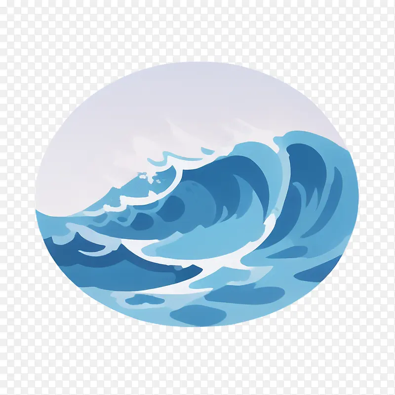 海洋-海洋海浪水蓝色