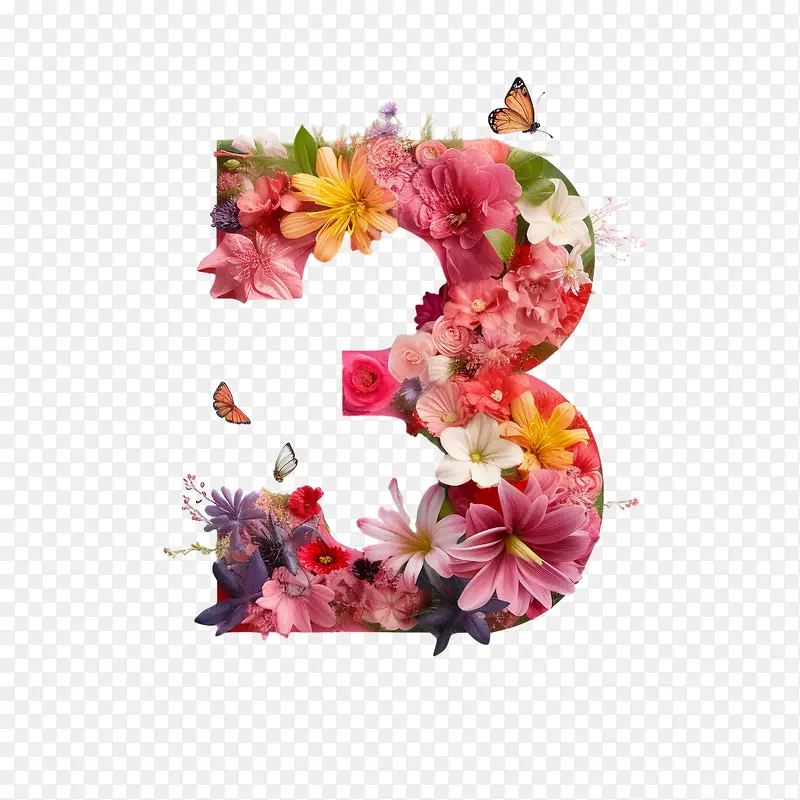 3号花-3号花花卉多彩明亮欢快