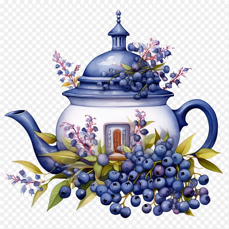 蓝莓-蓝莓茶壶屋丰收节蓝莓茶壶茶
