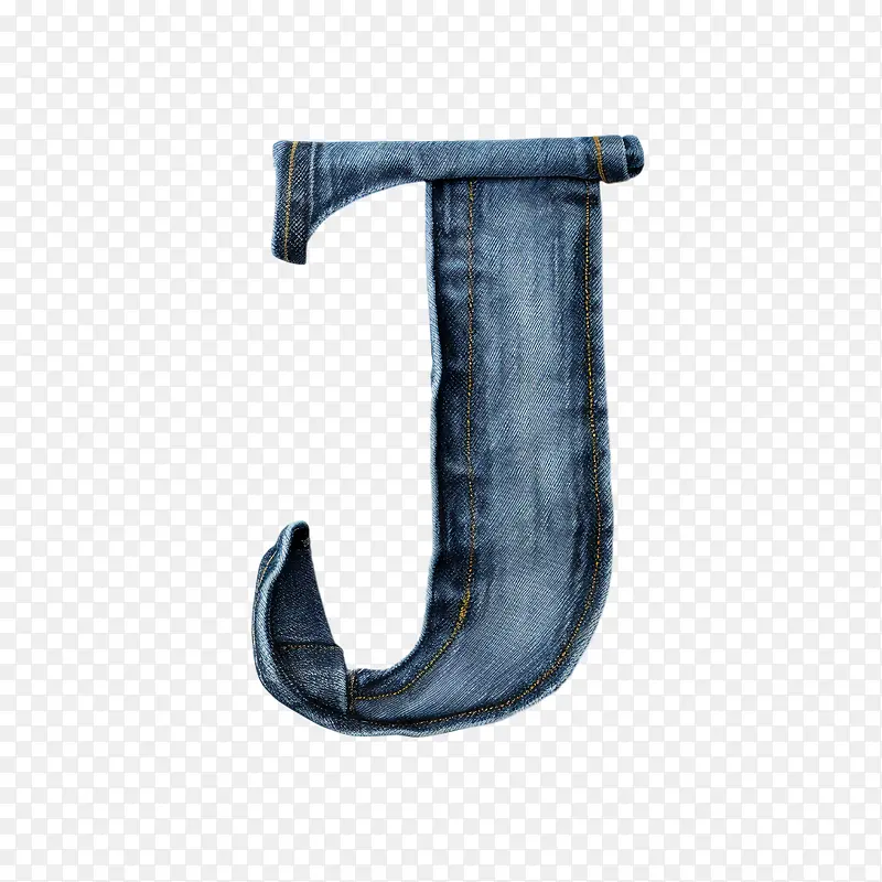 字母j-字母j蓝色牛仔裤牛仔布字母j