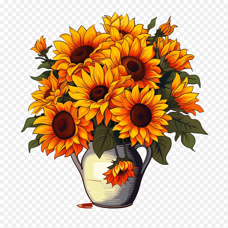 国家向日葵日-国家向日葵日向日葵花瓶里的花黄色