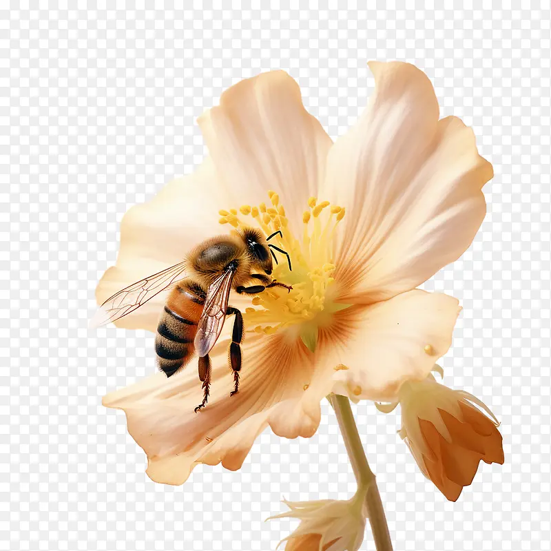 世界蜜蜂日-世界蜜蜂日花蜂花粉授粉