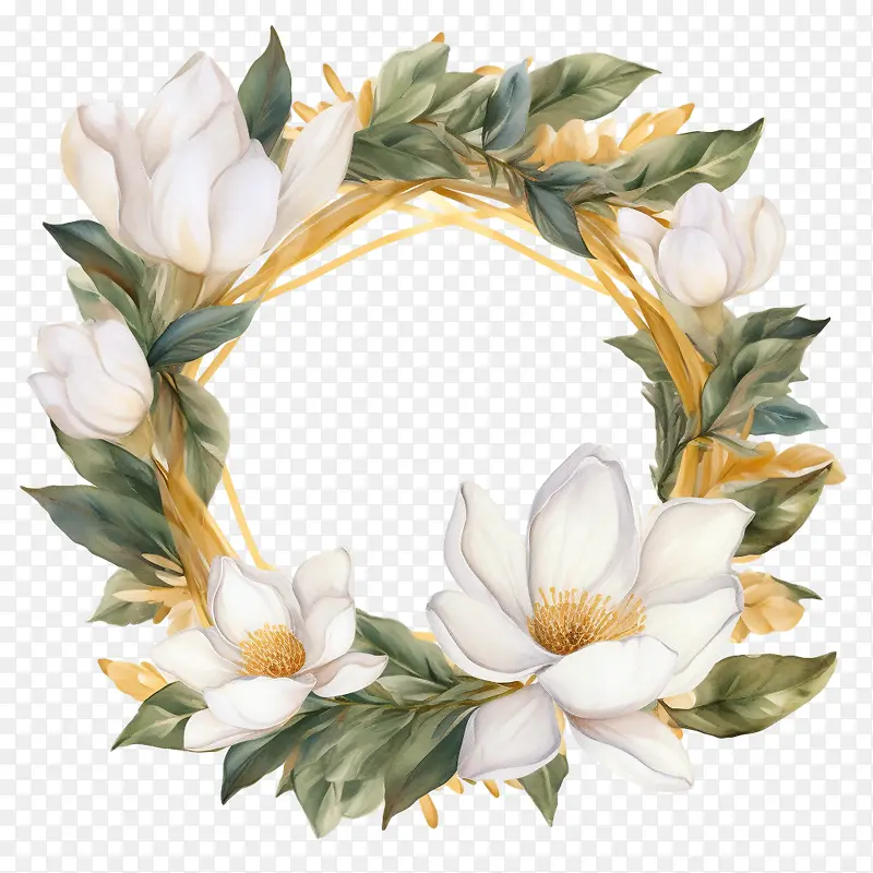 玉兰花环-花环
