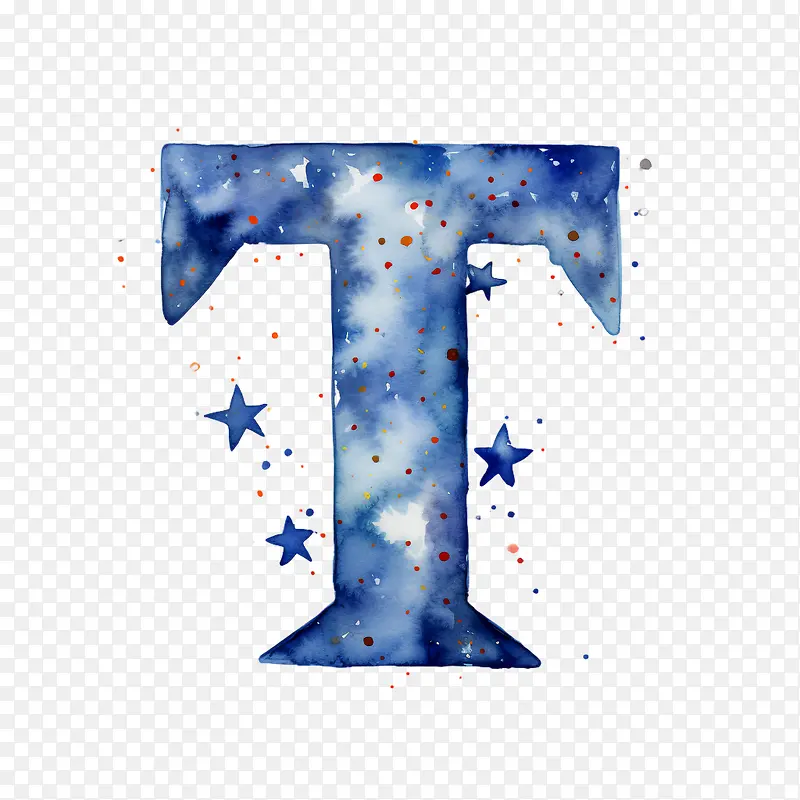 字母T手绘