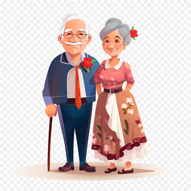 国际老年人日-国际老年人日老人老妇夫妇祖父母