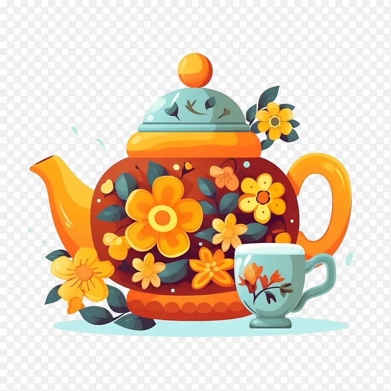 茶壶-花茶壶