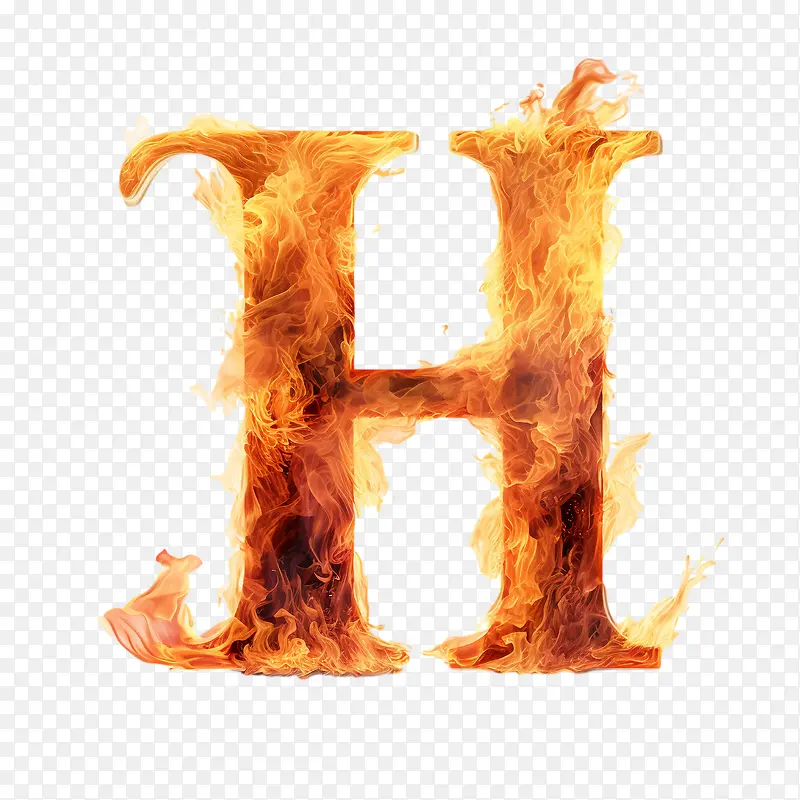 字母H-火球