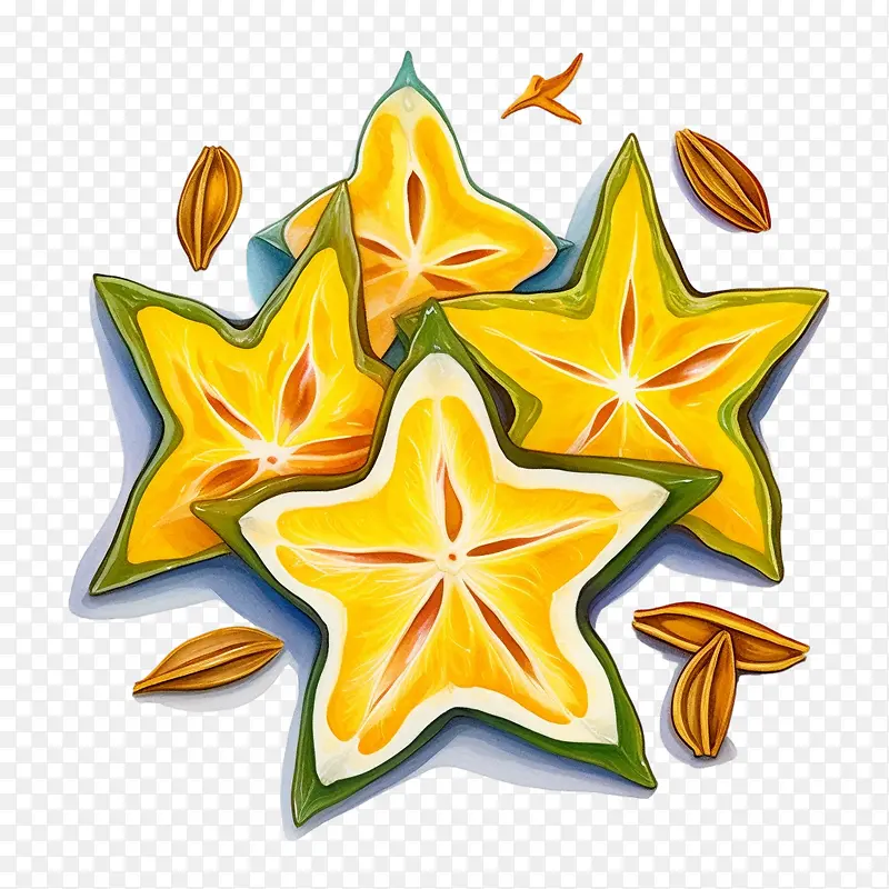杨桃-杨桃星星香料坚果水果