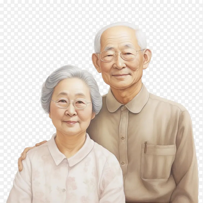 国际老年人日-国际老年人日老年人祖父母老年夫妇幸福的夫妇
