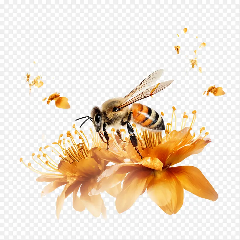世界蜜蜂日-世界蜜蜂日蜂花蜂蜜授粉