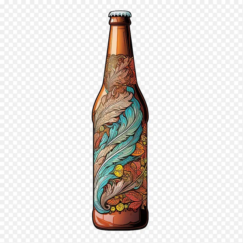 啤酒瓶-啤酒瓶啤酒瓶多彩抽象