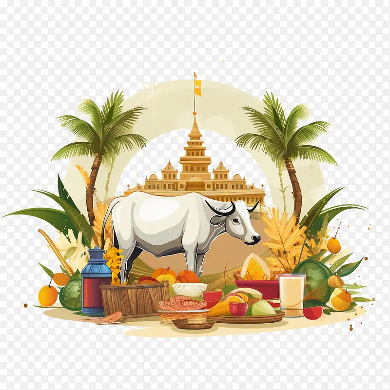 pongal-棕榈树