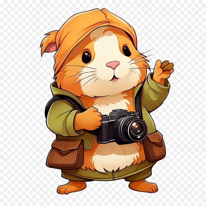 豚鼠-豚鼠卡通猪豚鼠可爱可爱