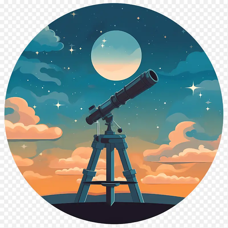 天文日-天文日望远镜天文学夜空天体