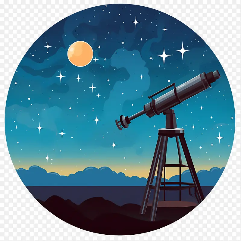 天文日-天文日望远镜夜空星座星星