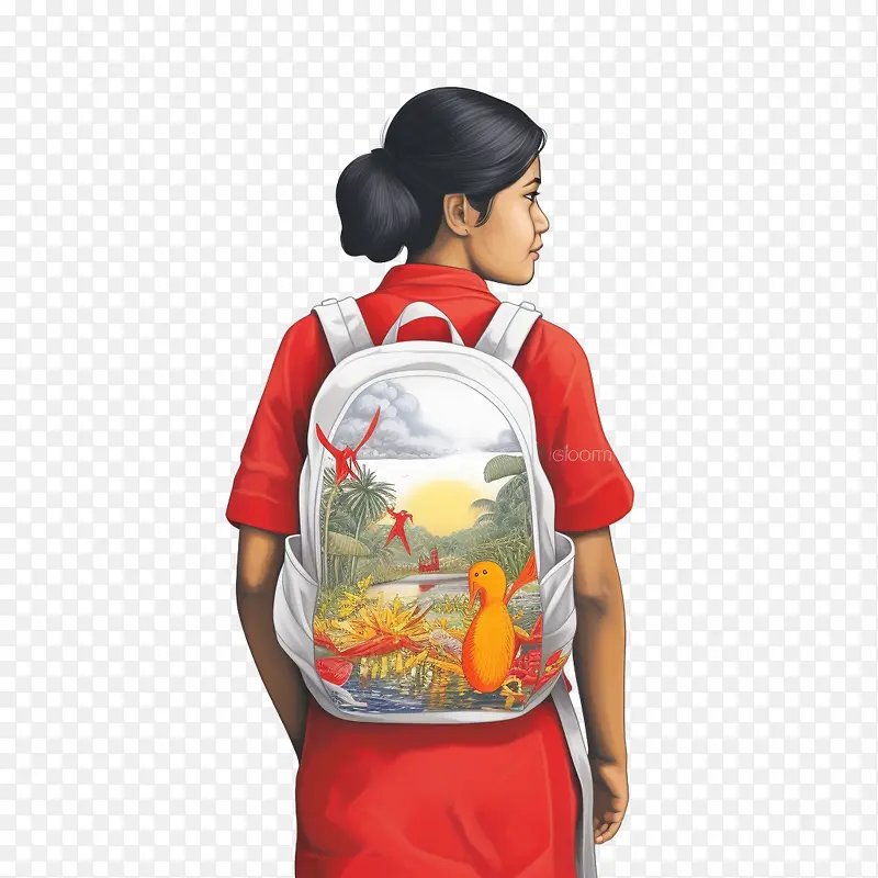 背包-背包背包红衬衫女人户外