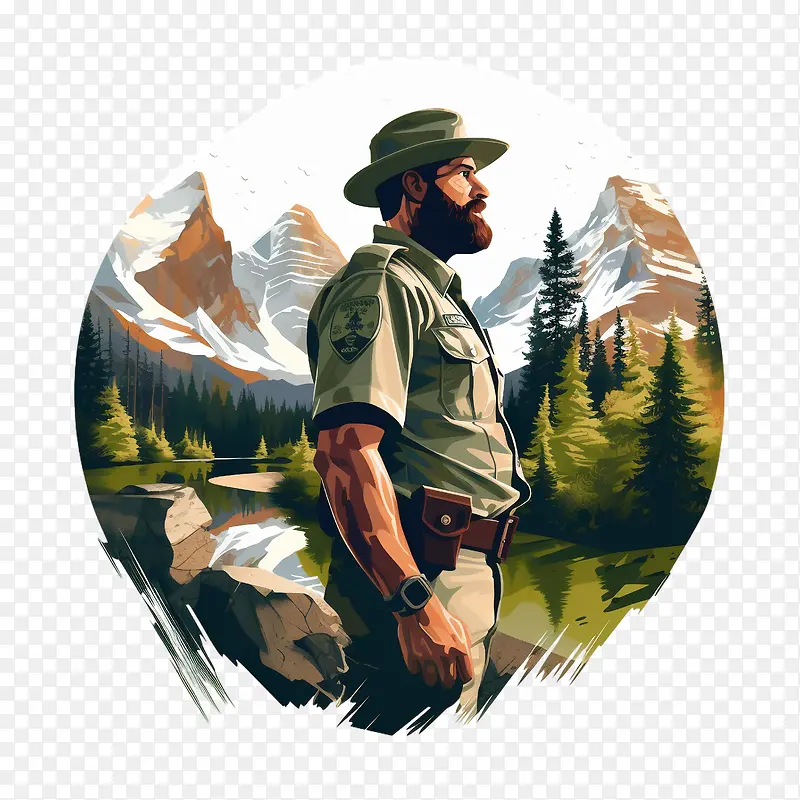 国家公园管理局创始人日-国家公园管理局创始人日公园护林员户外荒野山