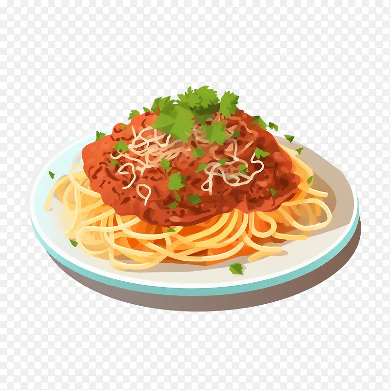 意大利面-意大利面意大利面酱肉蔬菜