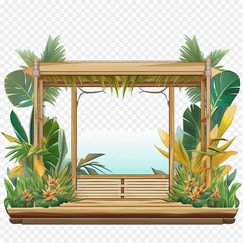 住棚节框架-棕榈树
