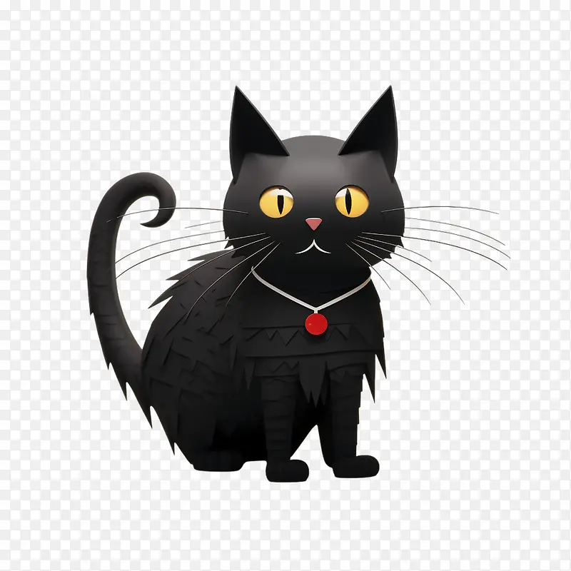 黑猫-黑猫黑猫毛皮胡须爪子
