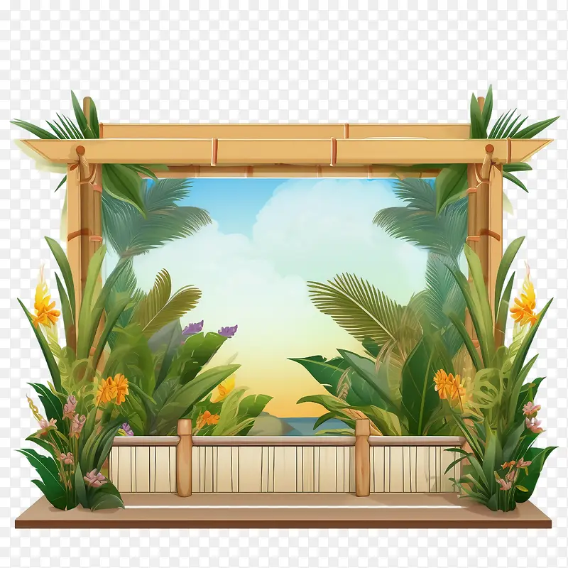 住棚节框架-竹框架