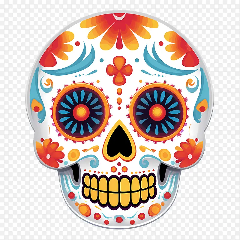 亡灵节-亡灵节死亡之日死亡之日死亡头骨糖头骨