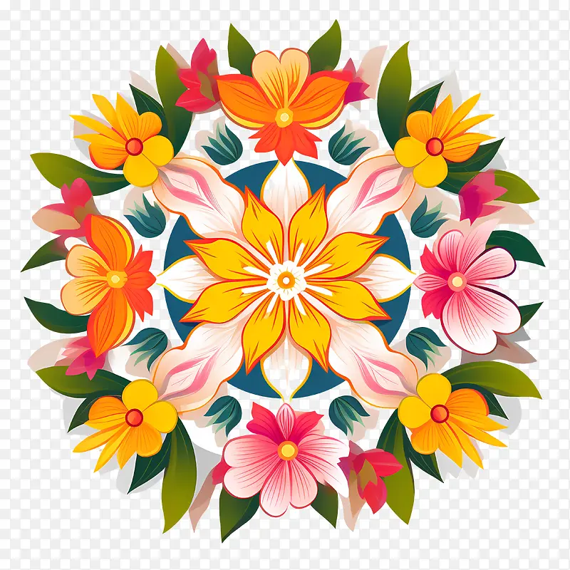 Onam花兰戈里-曼陀罗