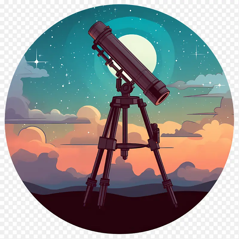 天文日-天文日望远镜观星夜空星座