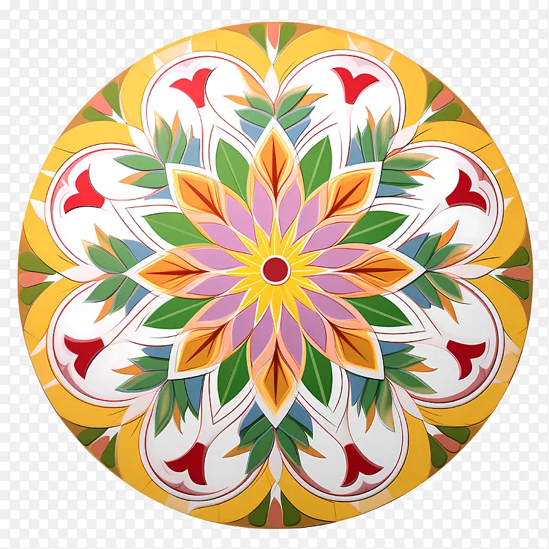 Onam花卉rangoli-花艺设计